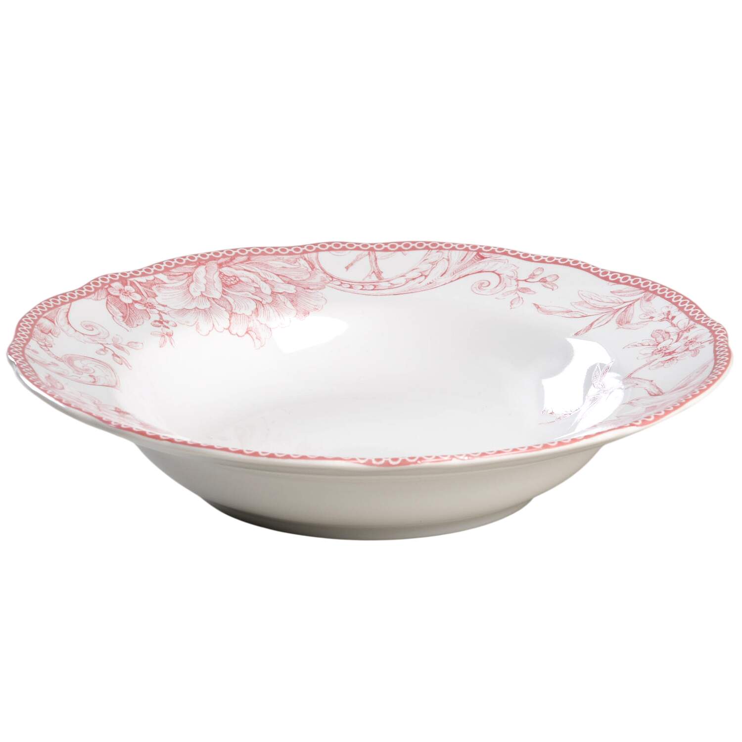 Adelaide Blush Large Rim Soup Bowl by 222 Fifth (PTS)-1