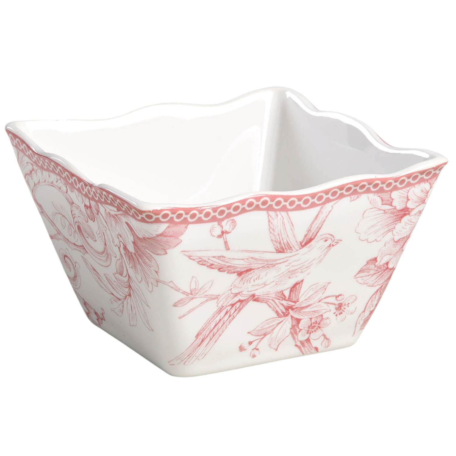 Adelaide Blush Individual Square Appetizer Bowl by 222 Fifth (PTS)-1