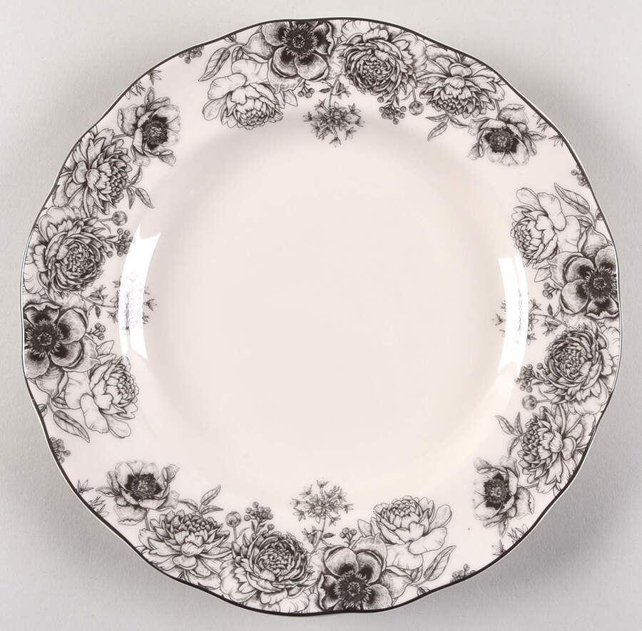 Dashney Grey Dinner Plate by 222 Fifth (PTS)-1