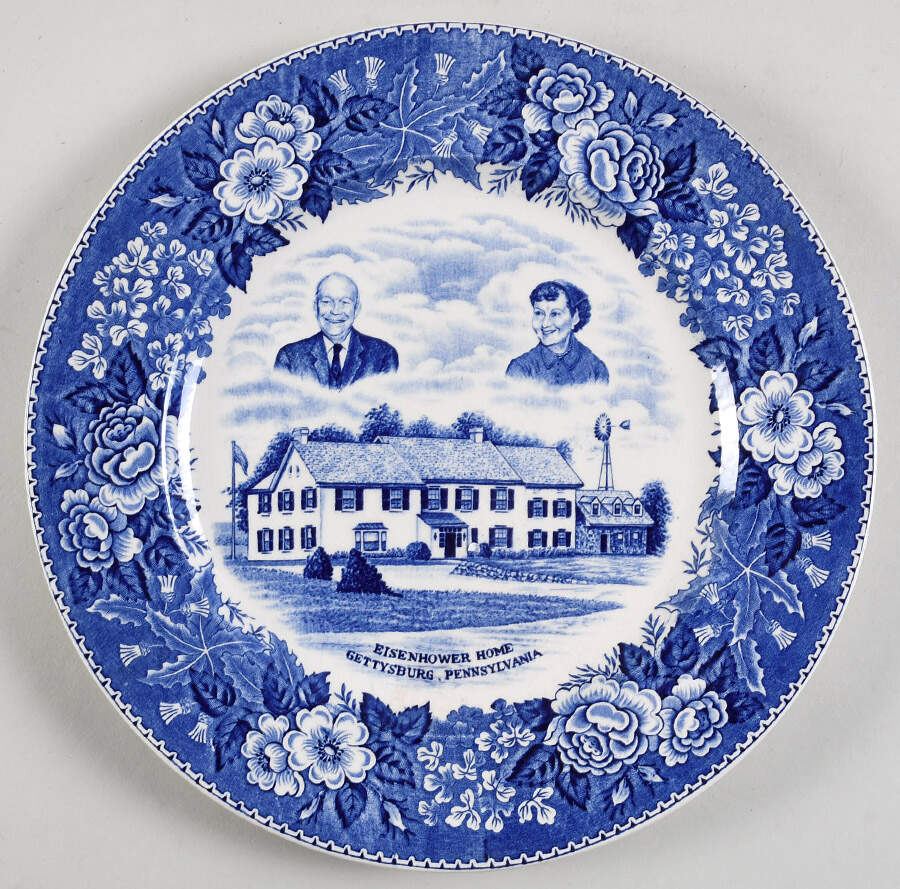 Eisenhower Home Dinner Plate by Adams China-1