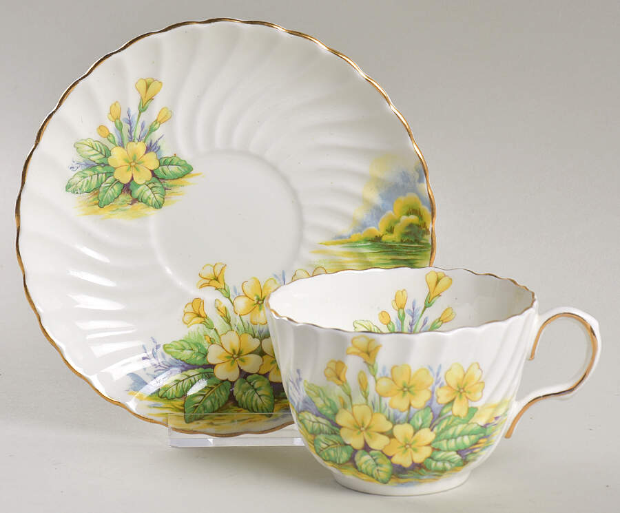 C1195 Footed Cup & Saucer Set by John  Aynsley & Sons-1