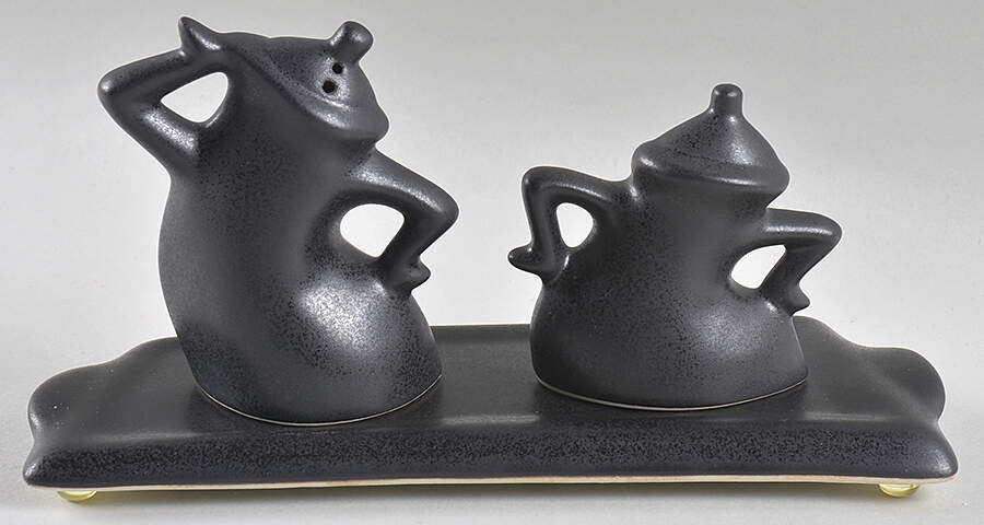 Dancing & Struttin-Various Colors (3 Pc) Salt & Pepper Tray Set by Michael Lambert Studio-1