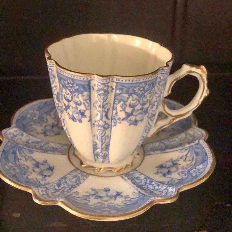 AYN320 Footed Demitasse Cup & Saucer Set by John  Aynsley & Sons-1