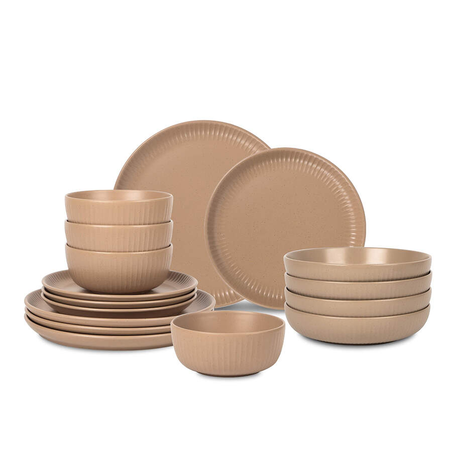 Logan Beige Dinner Plate by Stone Lain-1