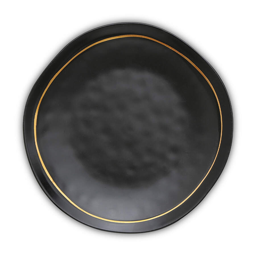 Clara Black Salad Plate by Stone Lain-1
