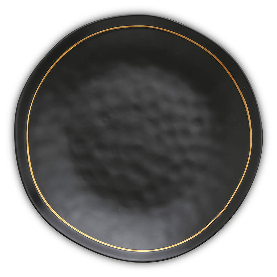 Clara Black Dinner Plate by Stone Lain-1