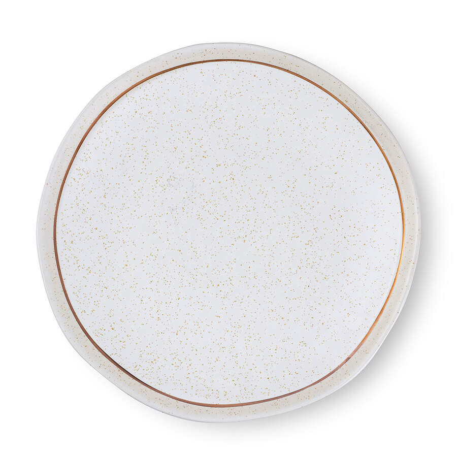 Clara White Dinner Plate by Stone Lain-1