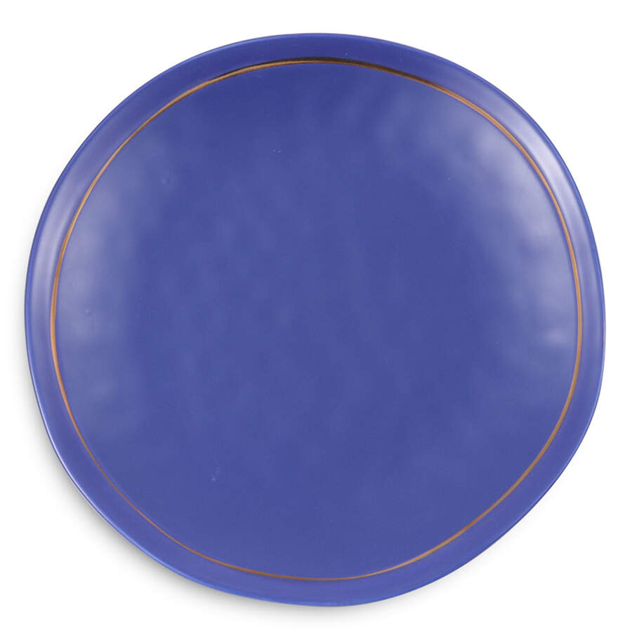 Clara Blue Dinner Plate by Stone Lain-1