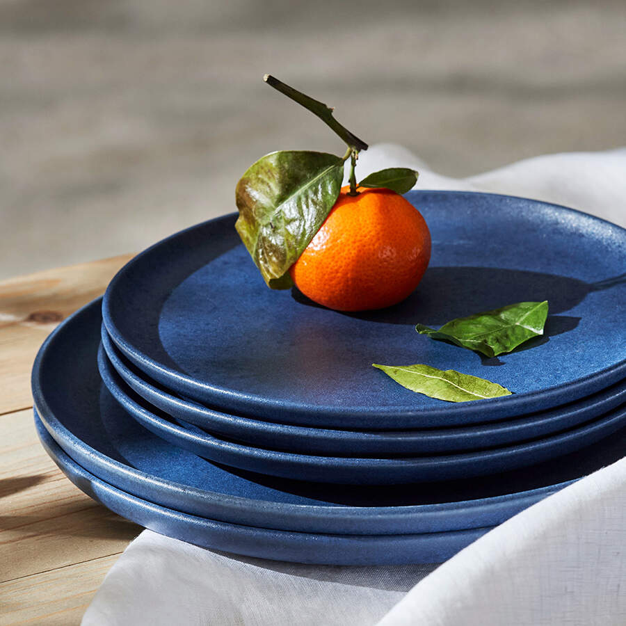 Macchio Blue Dinner Plate by Stone Lain-1
