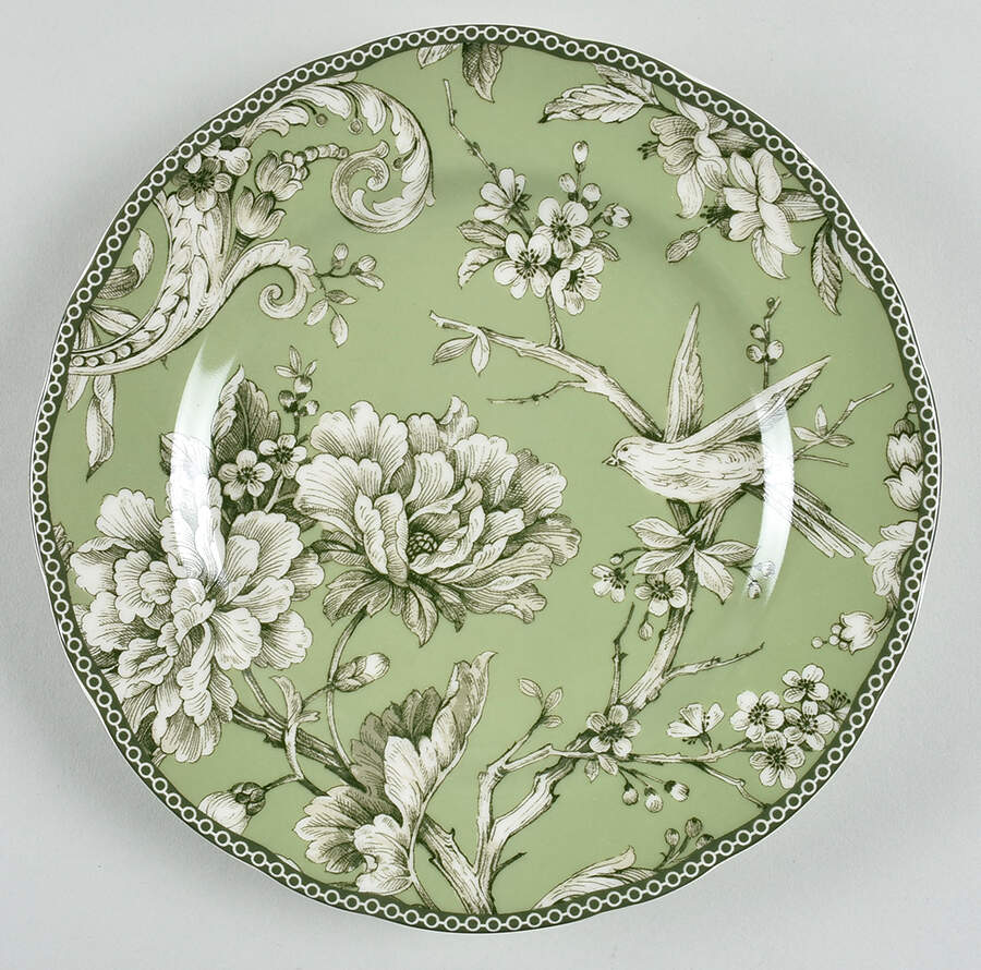 Adelaide Sage Salad Plate by 222 Fifth (PTS)-1