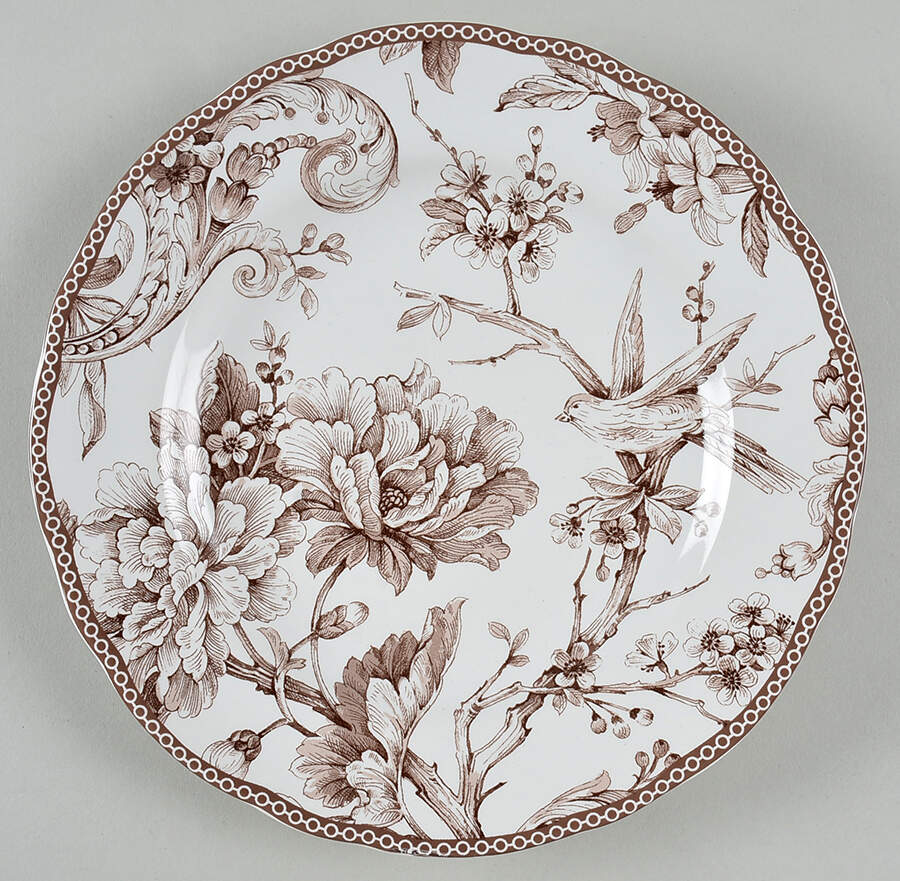 Adelaide Brown Salad Plate by 222 Fifth (PTS)-1