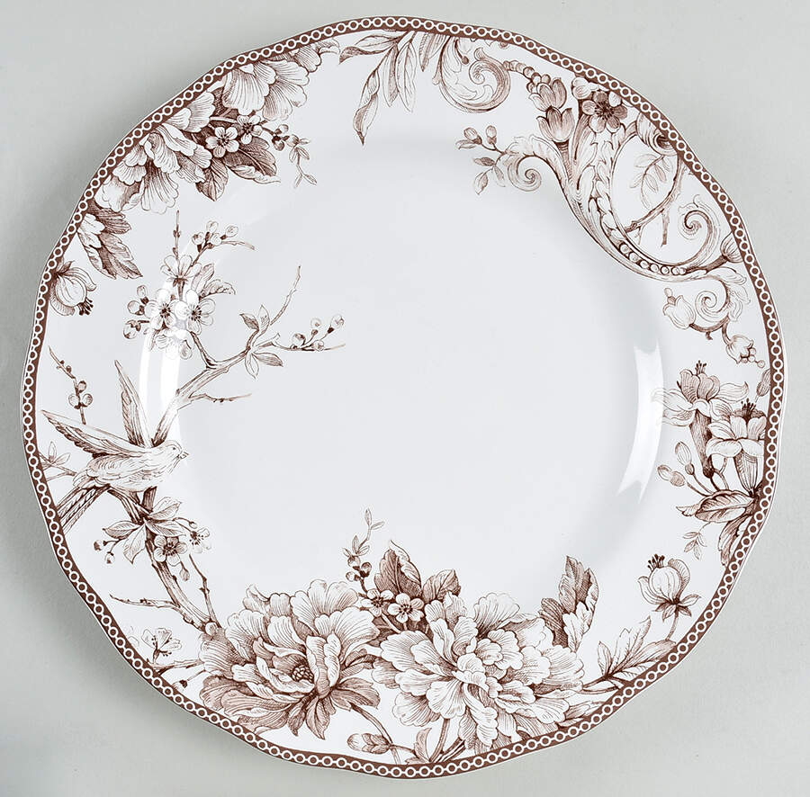 Adelaide Brown Dinner Plate by 222 Fifth (PTS)-1