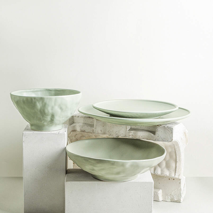 Nendo Sage Dinner Plate by Stone Lain-1