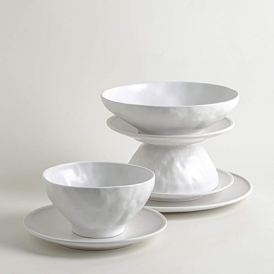 Nendo White Dinner Plate by Stone Lain-1