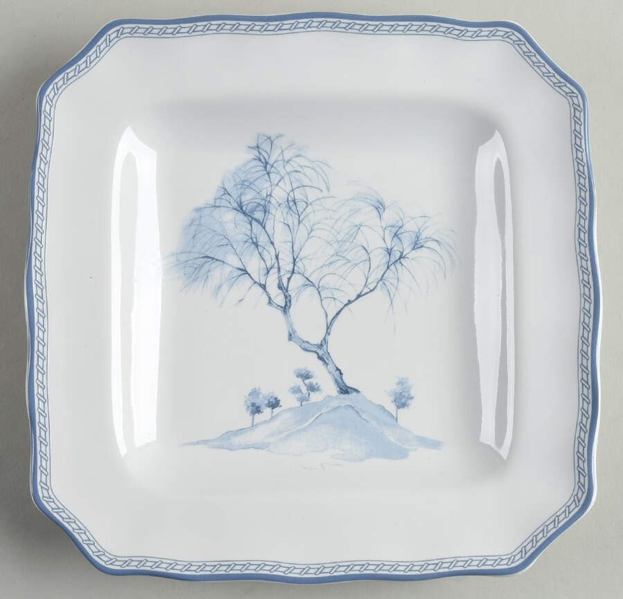 Scenic Toile Square Salad Plate by 222 Fifth (PTS)-1