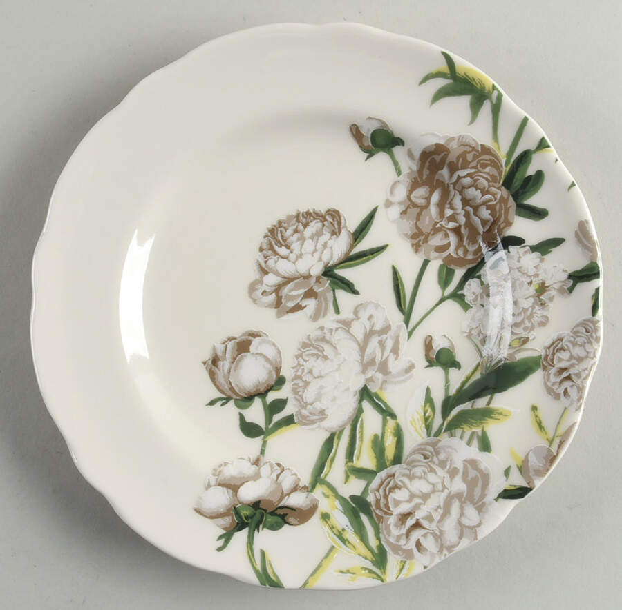 Luxe Peony Salad Plate by 222 Fifth (PTS)-1
