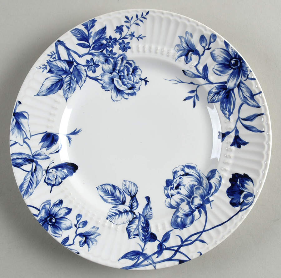 Cassian Embossed Toile Salad Plate by 222 Fifth (PTS)-1