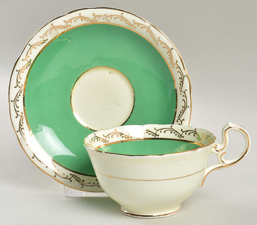 C341 Footed Cup & Saucer Set by John  Aynsley & Sons-1