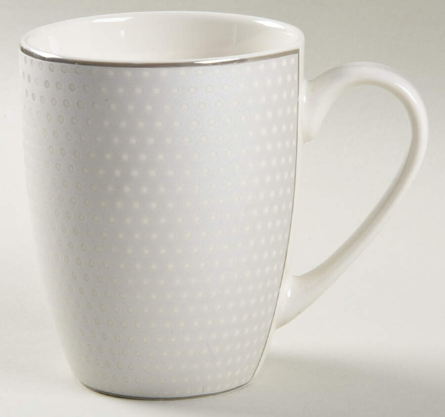 Silver Brocade Mug by John  Aynsley & Sons-1