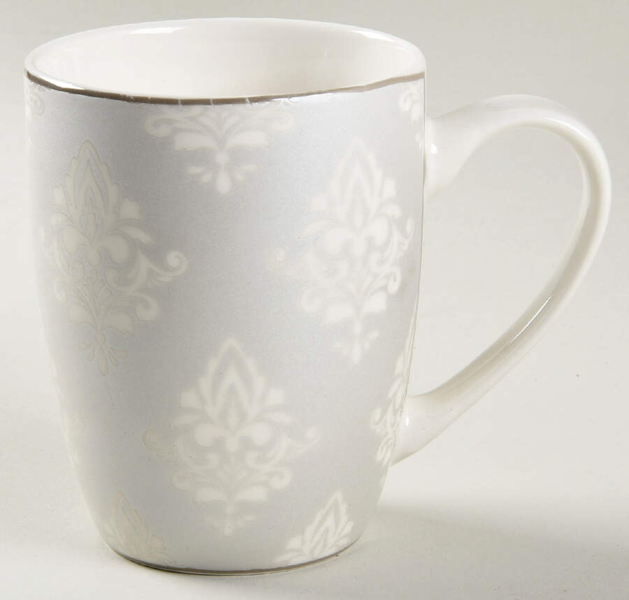 Silver Brocade Mug by John  Aynsley & Sons-1