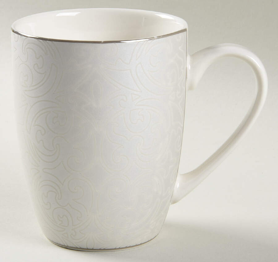 Silver Brocade Mug by John  Aynsley & Sons-1
