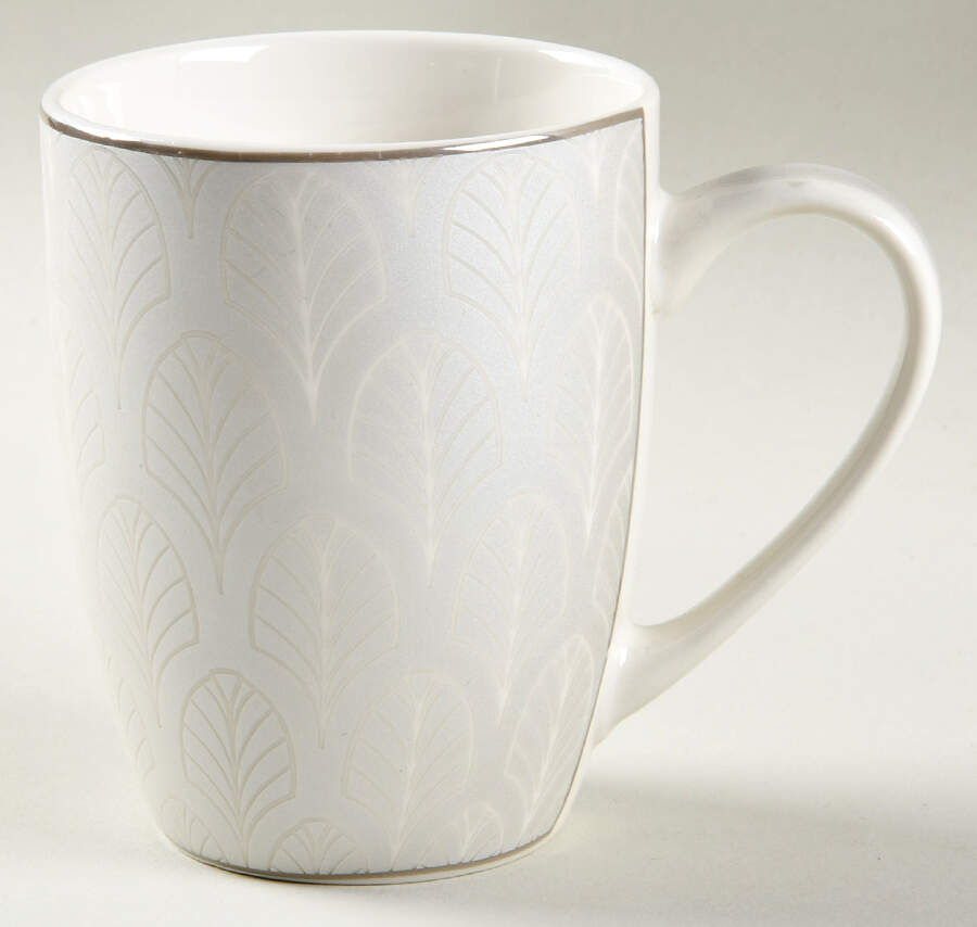 Silver Brocade Mug by John  Aynsley & Sons-1