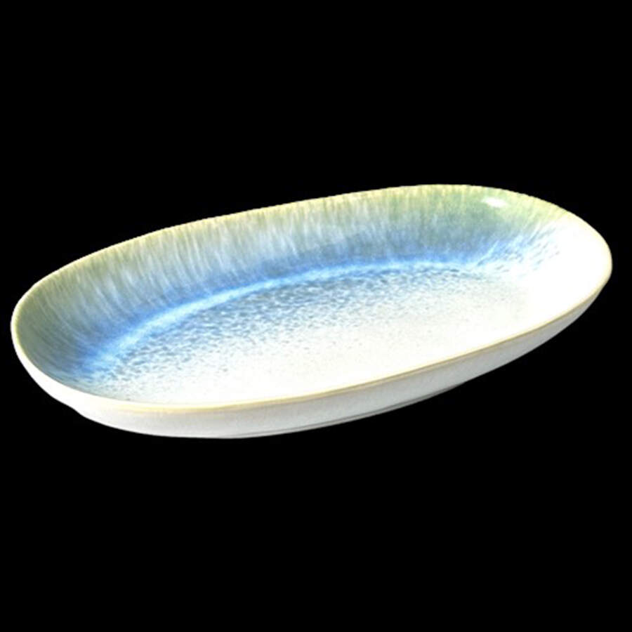 Carmel Sky 11" Oval Tray by Carmel Ceramica-1