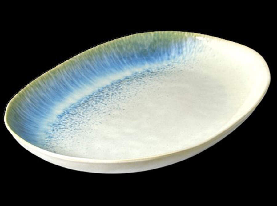 Carmel Sky Oval Centerpiece by Carmel Ceramica-1