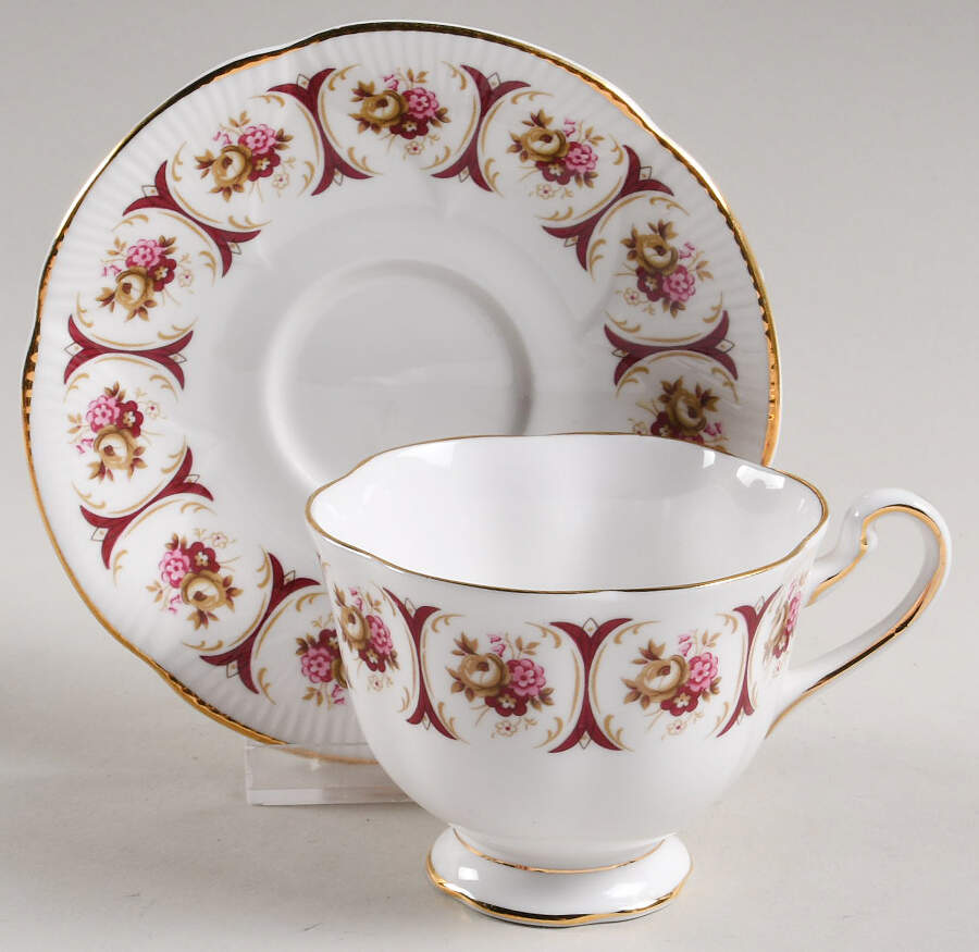 2SL1 Footed Cup & Saucer Set by St Louis Bone China-1
