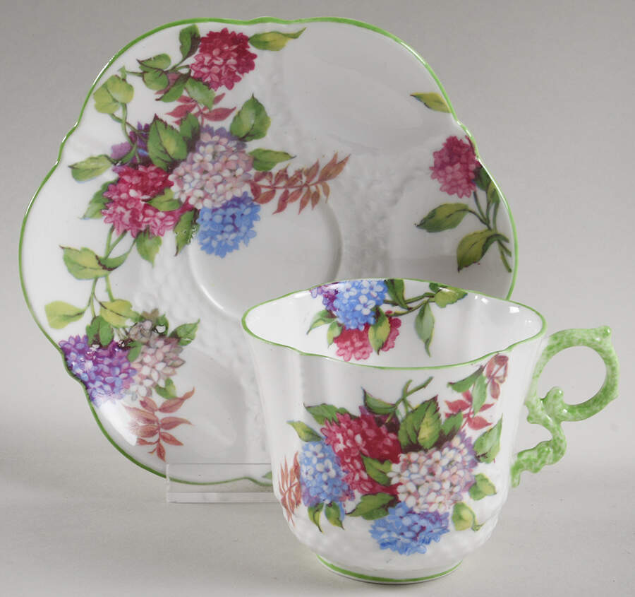 B3244 Flat Cup & Saucer Set by John  Aynsley & Sons-1