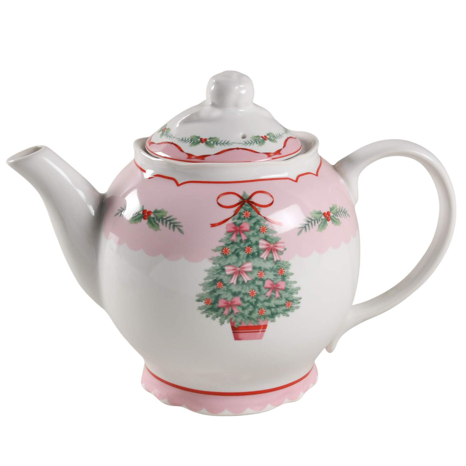 Pinkmas Teapot & Lid by 222 Fifth (PTS)-1