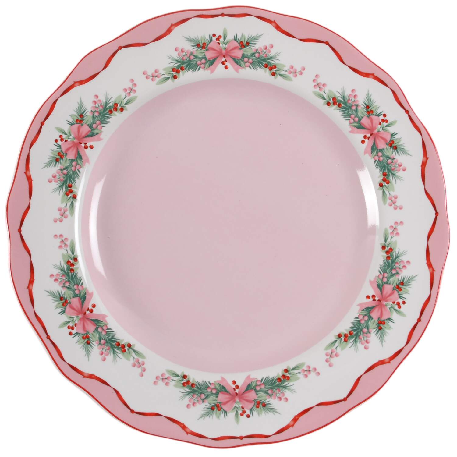 Pinkmas Dinner Plate by 222 Fifth (PTS)-1