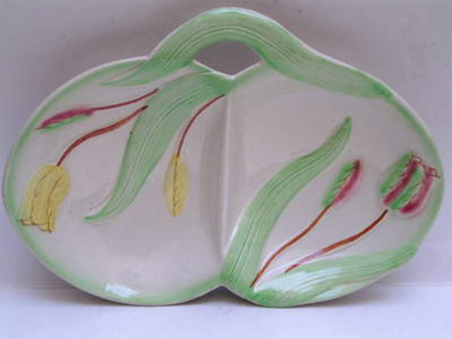 Tulip Candy Tray by Avon Ware Pottery-1