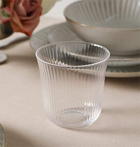 Linea Glassware Flat Tumbler by Stone Lain-1