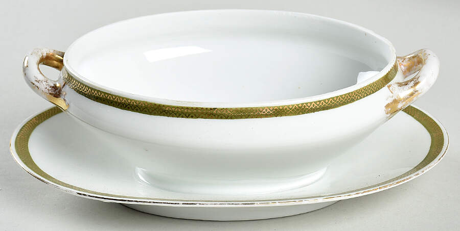 ADH38 Gravy Boat w/Attached Underplate No Lid by Adolf Persch-1