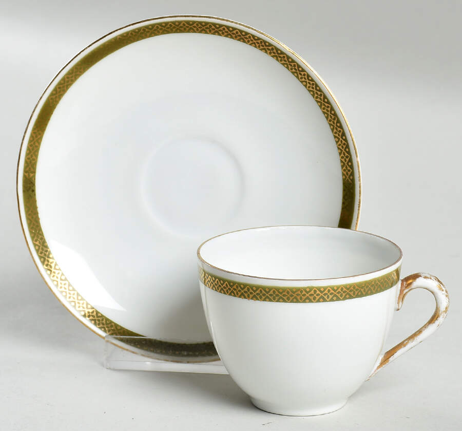 ADH38 Flat Demitasse Cup & Saucer Set by Adolf Persch-1
