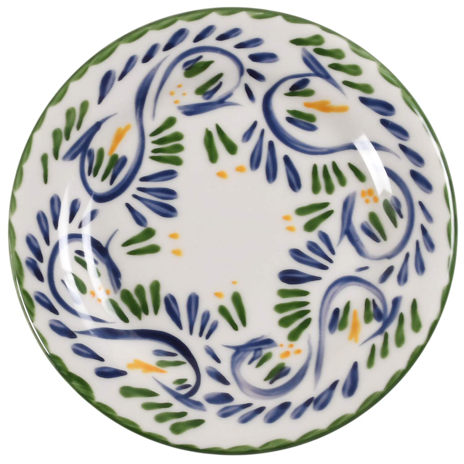 Puebla Multicolor Appetizer Plate by Anfora (Mexico)-1
