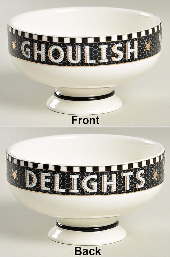 Bistro Tile Halloween Nut Dish by Anthropologie-1