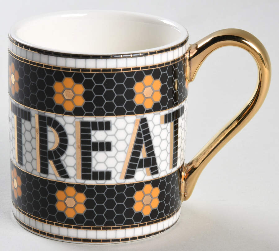 Bistro Tile Halloween Espresso Cup by Anthropologie-1