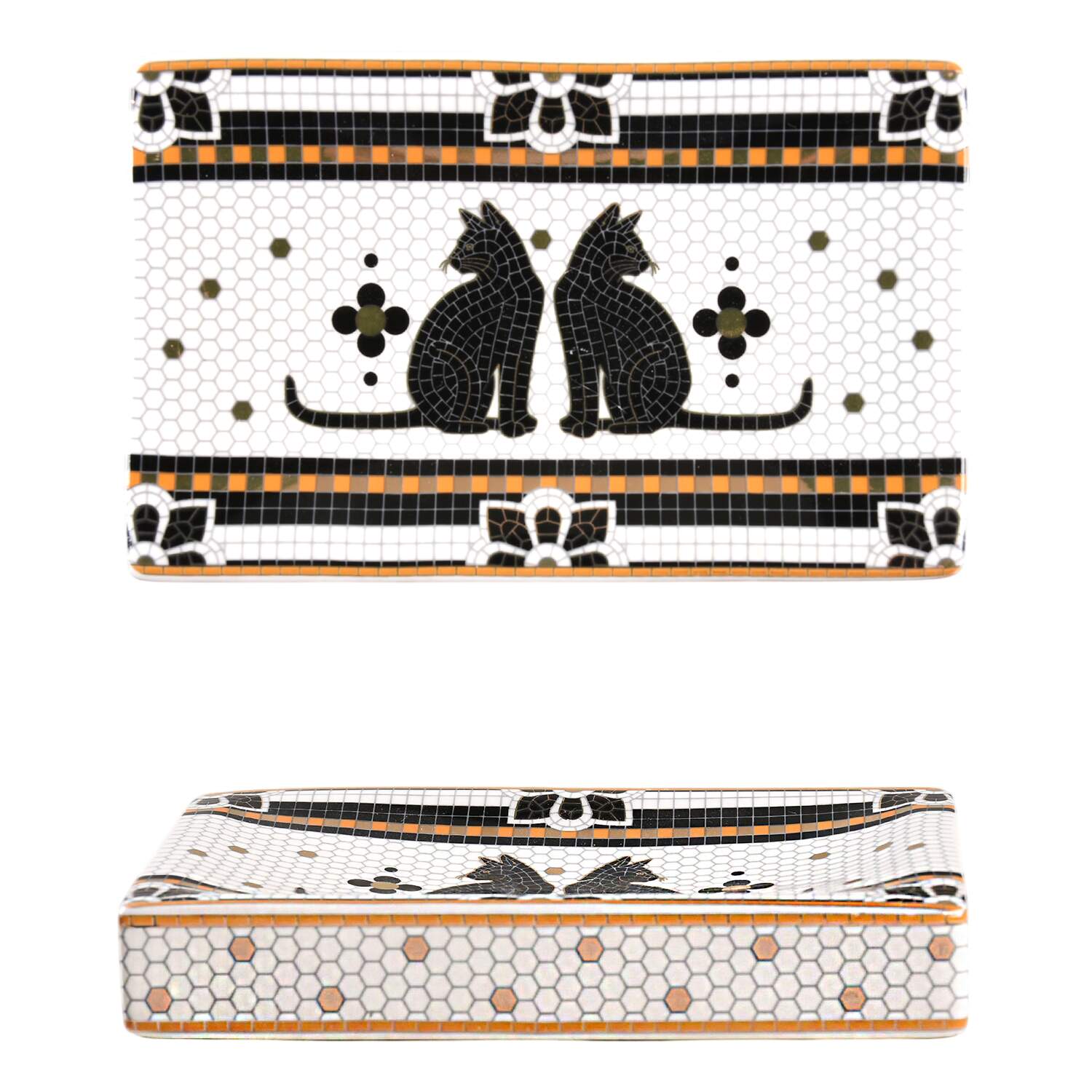Bistro Tile Halloween Soap Dish by Anthropologie-1