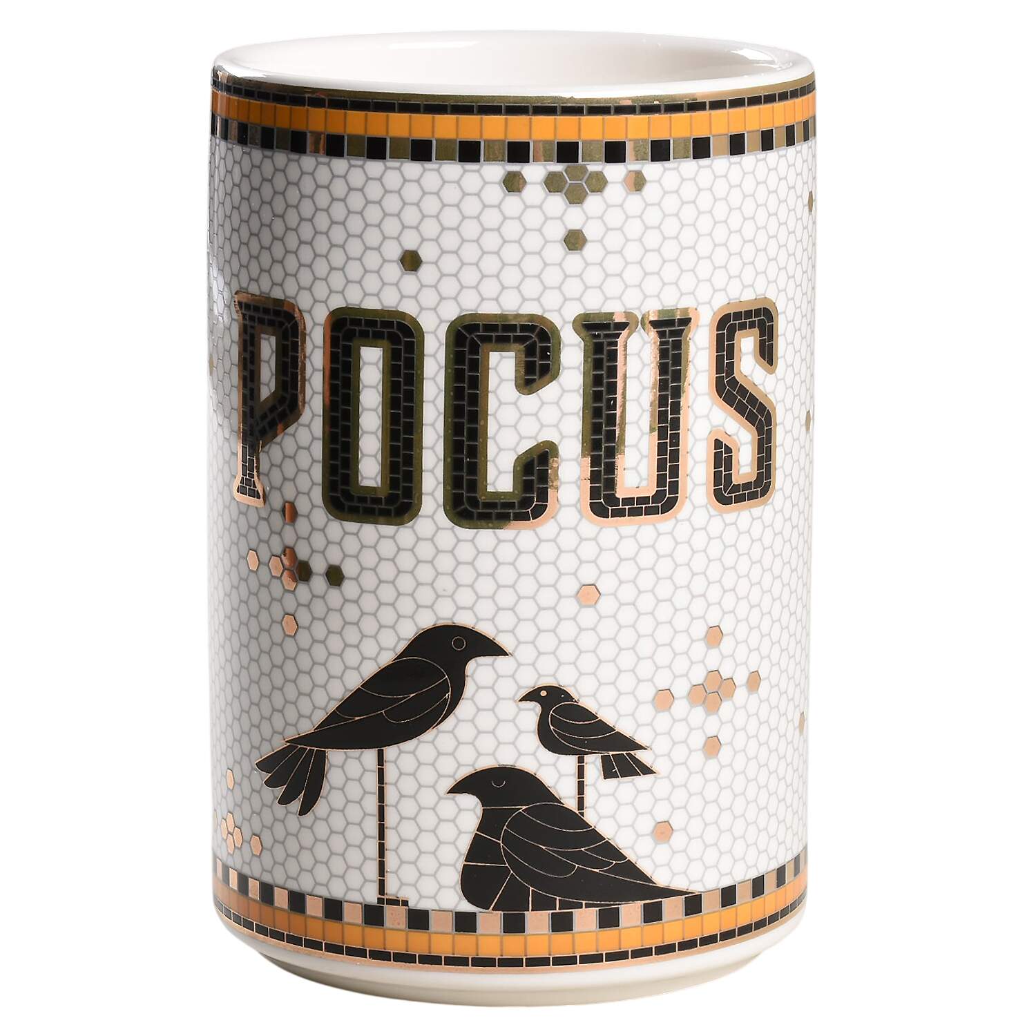 Bistro Tile Halloween Medium Canister No Lid by Anthropologie-1