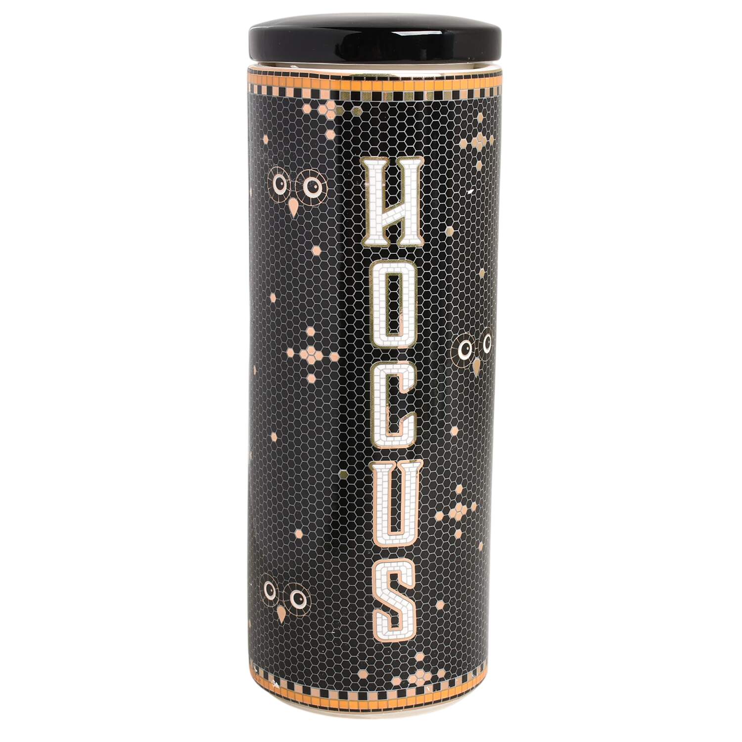 Bistro Tile Halloween Large Canister & Lid by Anthropologie-1