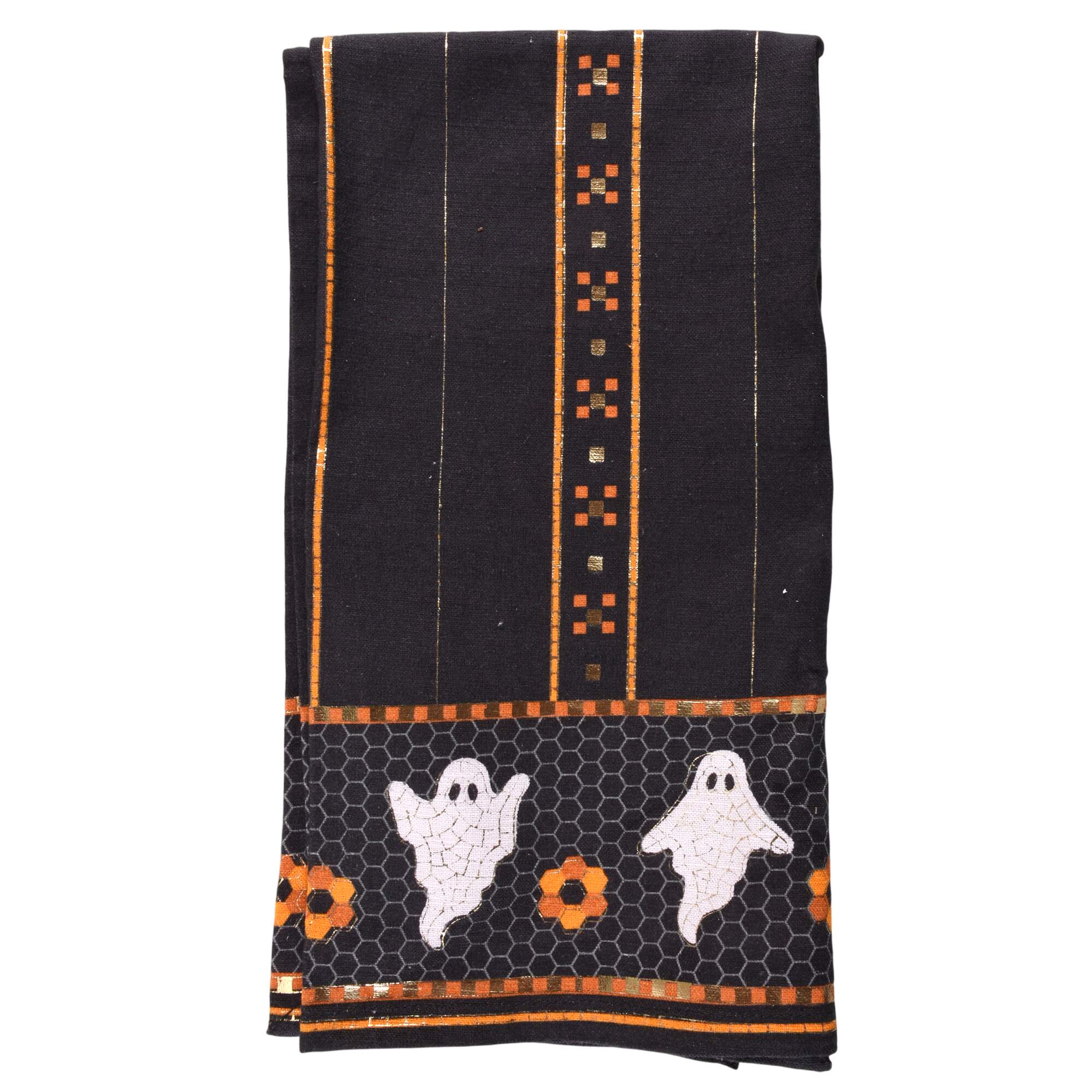 Bistro Tile Halloween Dish Towel-Cloth by Anthropologie-1