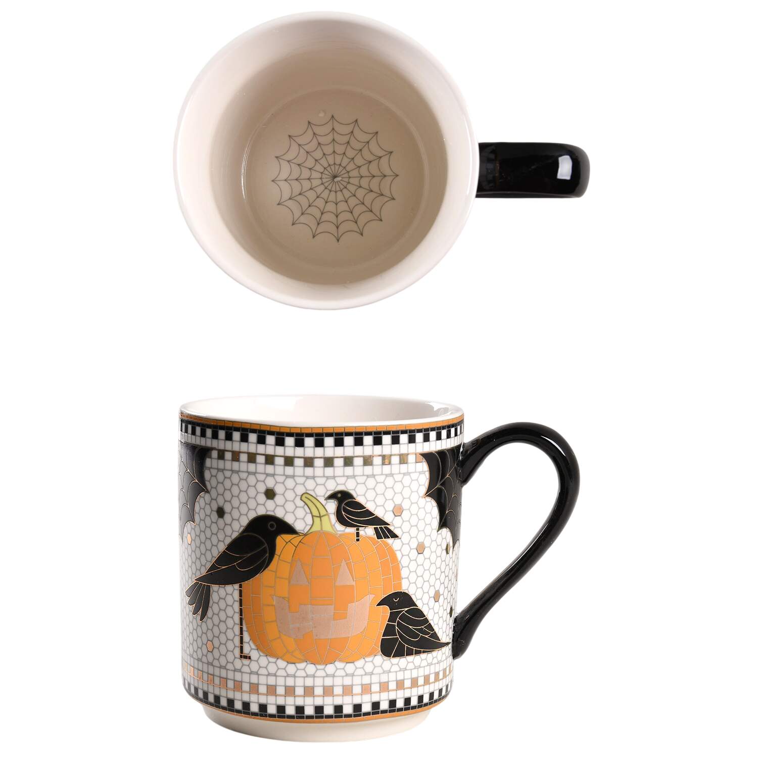 Bistro Tile Halloween Mug by Anthropologie-1