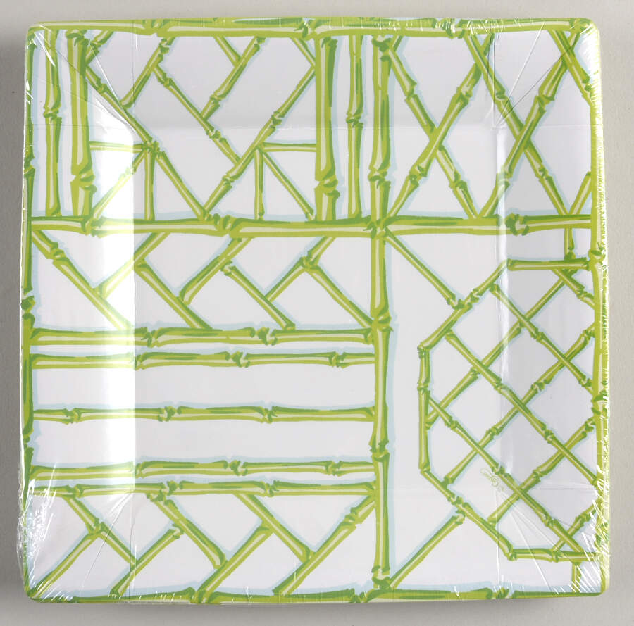Table Decor Package of 8-Paper Salad Plate by Caspari-1