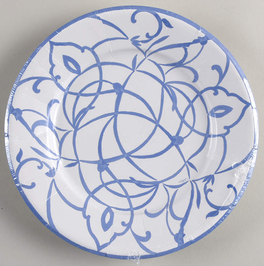 Table Decor Package of 8-Paper Salad Plate by Caspari-1