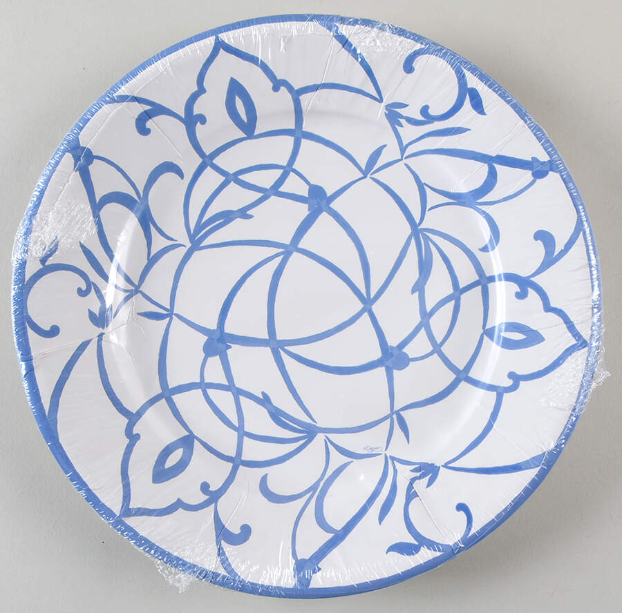 Table Decor Pack of 8 - Paper Dinner Plate by Caspari-1