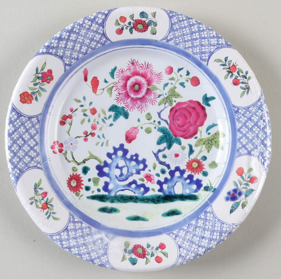Table Decor Package of 8-Paper Salad Plate by Caspari-1