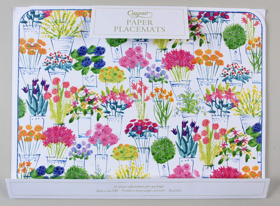 Table Decor Pad of 12  Paper Placemats by Caspari-1