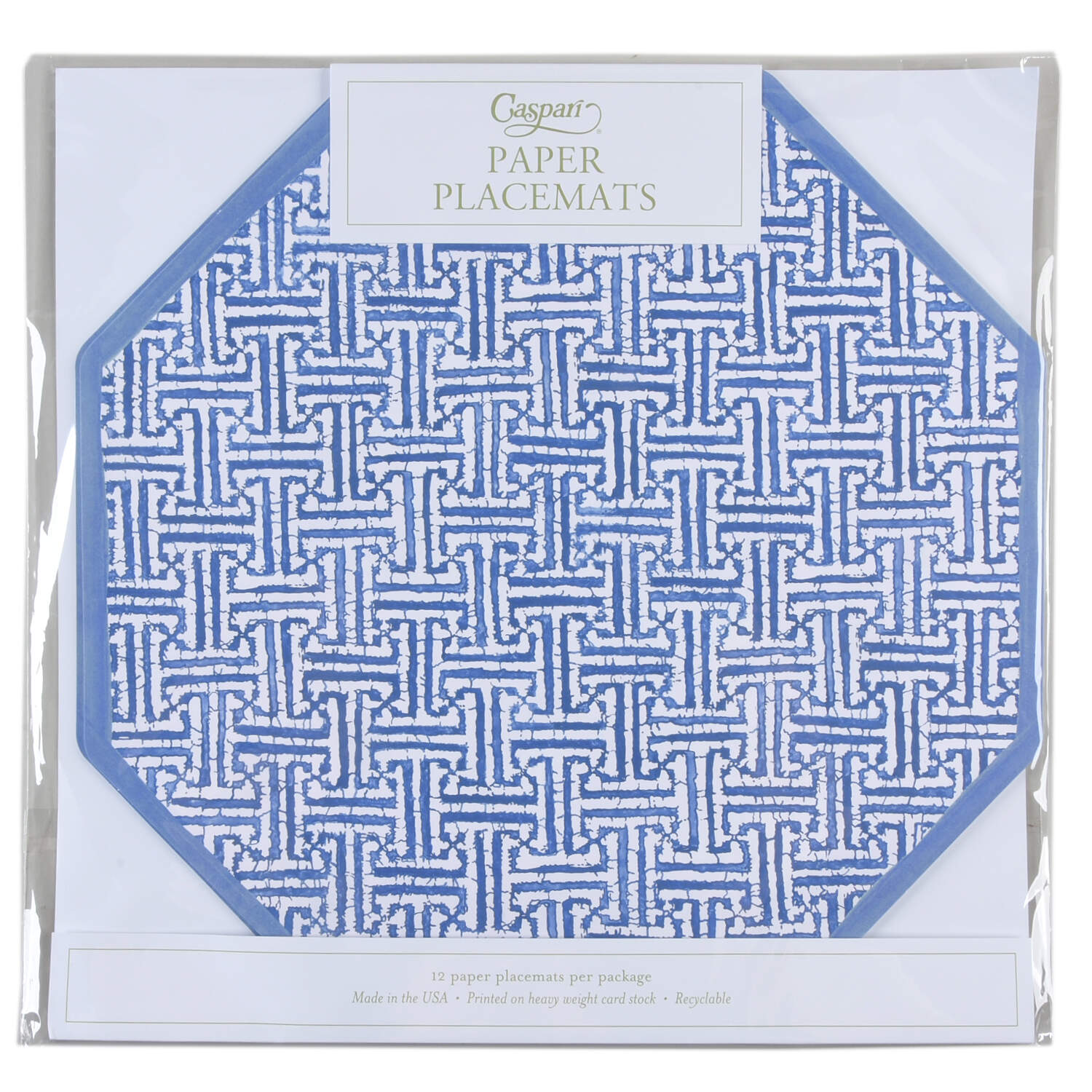 Table Decor Pad of 12 Paper Placemats by Caspari-1